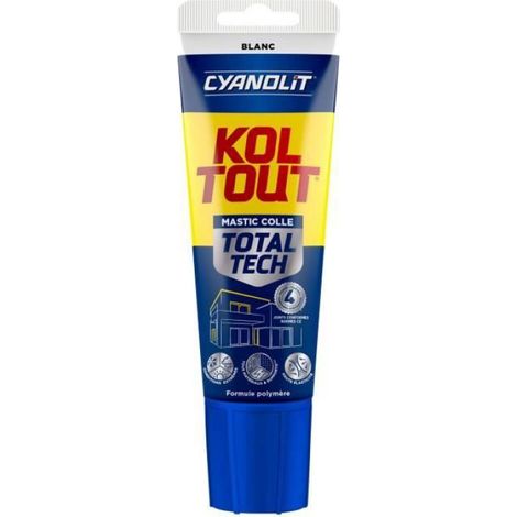 Colle Joint - 125 ml - Blanc - Étanche - Polyvalent - Pour Bois Métal Carrelage Plastique Miroir - Haute Résistance - Température -40 °C à +90 °C (1/5)