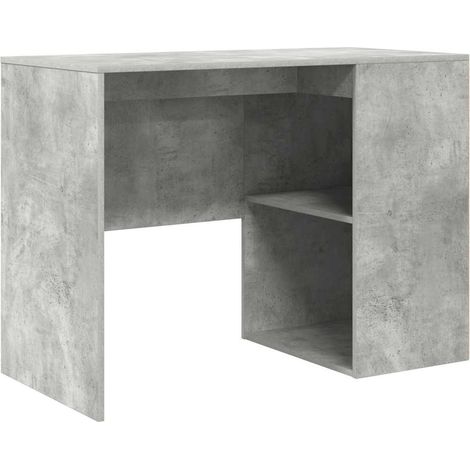 Maison Exclusive - Schreibtisch Beton Grau 102 x 50 x 75 cm Holzw
