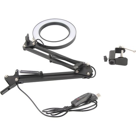 loupe 10X loupe de bureau avec éclairage LED réglable et