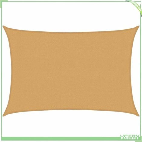 Voile d'ombrage - FAFEICY - 4002039 - Rectangulaire 3x4 m - PEHD 160 g/m² - Anti-UV (90%) (1/5)