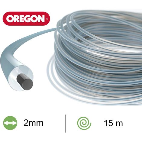 Fil débroussailleuse Rond Duoline Transparent/Noir ø2.0mm/15m Oregon 591609 (1/2)