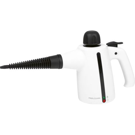 ProfiCare PC-DR 3145 Limpiador a vapor de cilindro 0,35 L 1050 W Negro, Blanco