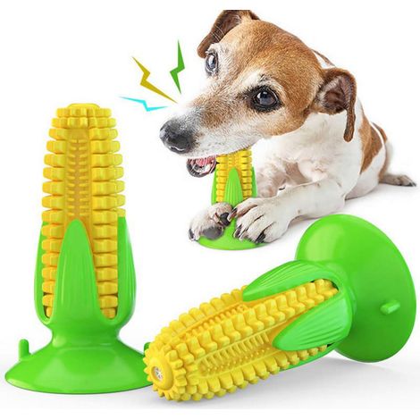 Jouet À Ronger Pour Chien - Bâtonnet Molaire En Forme De Maïs Avec Ventouse - Nettoyage Dentaire - Pour Chiots Et Chiens De Taille Petite À Grande - 1 Pièce (1/5)