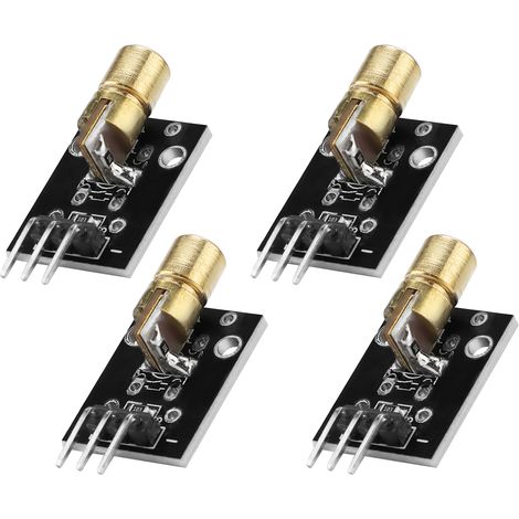 4 Stück 5 mW 650 nm Laser-Sendermodul, Rotpunkt-Laserdiodenmodul für Lasersensorprojekte (1/5)