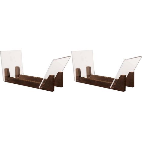 capacity storage stand with acrylic ends wooden LP display