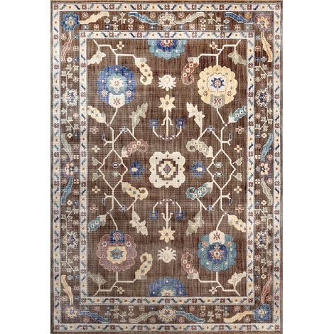 Tappeto Latadami, 640,000 puntos m2, altura pelo 6 mm, 100% polipropileno, rectangular, apto para suelo radiante, 230x160 cm, marrón (1/3)