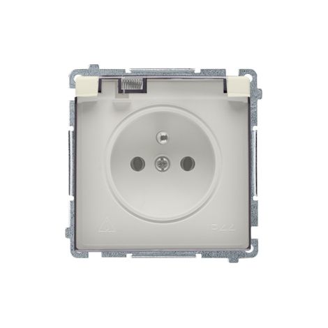 Prise Simple Avec Mise À La Terre - Beige - Ip44 - Sécurité - Installation (1/3)