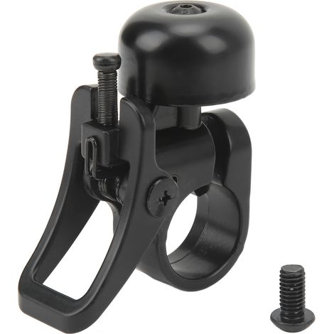 Schwarze Rollerhupe aus Aluminiumlegierung mit starkem Klang für Elektroroller wie Xiaomi Pro PRO2 1S Lite.