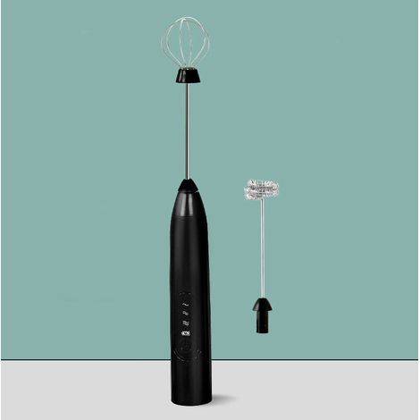 Mousseur à lait électrique portable, rechargeable par USB, pour café, latte, cappuccino, chocolat chaud, café noir. (1/5)