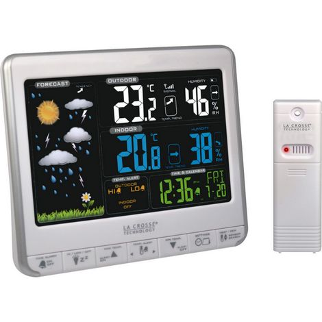 estación meteorológica inalámbrica con pantalla lcd a color - WS6826WHISIL - La Crosse Technology -
