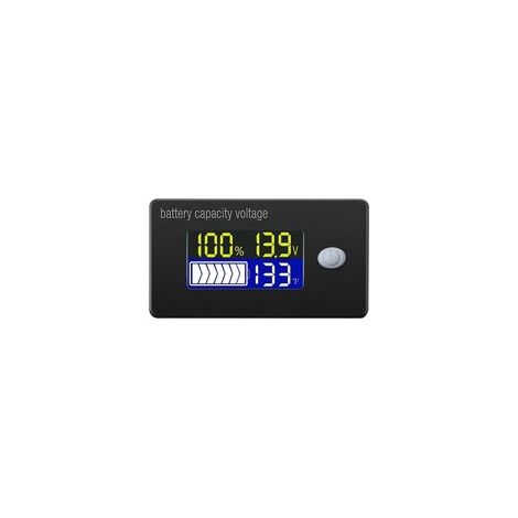Indicateur de capacité de la batterie 12V affichage LCD voltmètre testeur de température pour Li-ion Lifepo4 plomb (1/4)