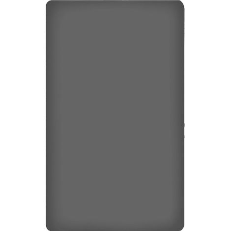 KLULK Lenzuolo Sotto Con Angoli Elasticizzati Singolo 100% Cotone Grigio 90 X 200 + 27 Cm Made In Italy 1 Posto (1/5)