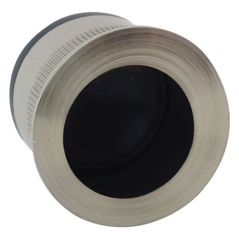 Tire-doigt rond Ø 28 mm pour porte coulissante - Finition : Nickel brossé - - KINTECH