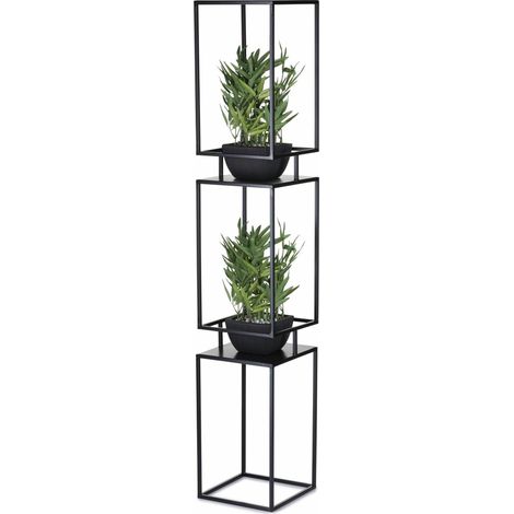 Schwarzer industrieller Blumenständer 134 (1/5)