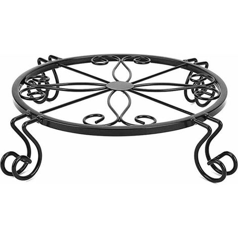 Soporte de hierro para macetas, soporte de hierro para flores de 236 cm, soporte para plantas, soporte redondo para plantas, adecuado para jardín interior/exterior, oficina, sala de estar, balcón (neg (1/5)