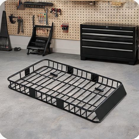 Porte-bagages de toit réglable de 109 à 162 cm 162 x 99 x 16 cm (1/5)