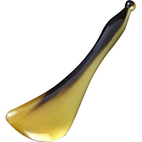 Bâton de massage d'acupuncture Sensena en corne de fleur noire épaisse de 10 mm, appareil de beauté pour les yeux et le visage 05305-AquaForge