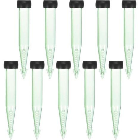 Lot de 50 tubes à eau pour fleurs, tubes en plastique de 4/10 cm de diamètre avec bouchons en caoutchouc. (1/5)