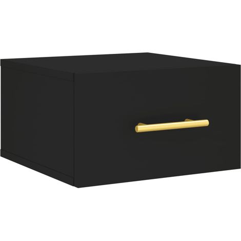 Maison Exclusive - Wand-Nachttisch Schwarz 35x35x20 cm