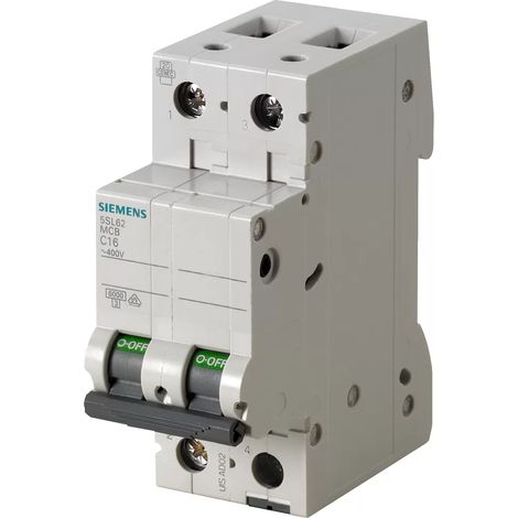 Leistungsschalter 2P C 4A 6kA AC sentron 5SL6204-7 (1/2)