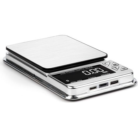 Balance Électronique de Précision 500g/0.01g – Mini, Métallique, 3 Modes d'Alimentation – Pour Bijoux, Cuisine et Laboratoire (1/5)