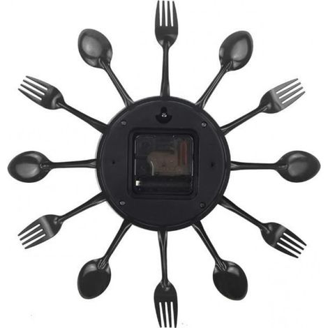 Horloge de cuisine - Effet miroir - 32x32 cm - Décoration murale - Style contemporain (1/4)