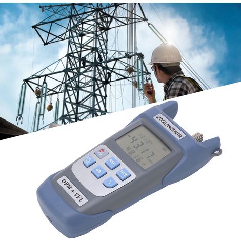 Wattmètre optique AUA-G510B (unité intégrée à lumière rouge) 20 mW, portée de 20 km, avec éclairage LED -50 à +26 dBm (1/5)