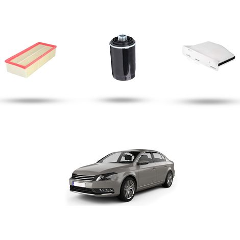 Kit tagliando 3 filtri compatibile con Vw Passat (362,365) 1.8 TSI 112kw Dal 2011 (1/5)