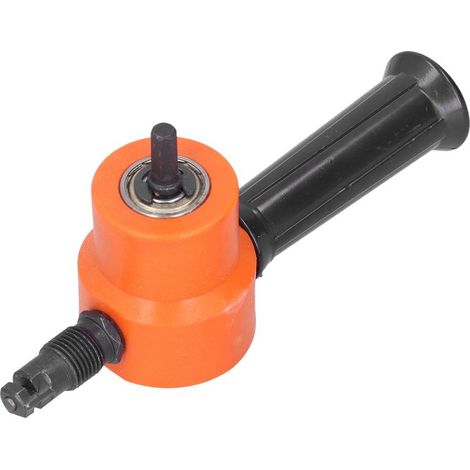Poinçon rotatif 360° réglable pour perceuse, coupe-métal polyvalent à double tête