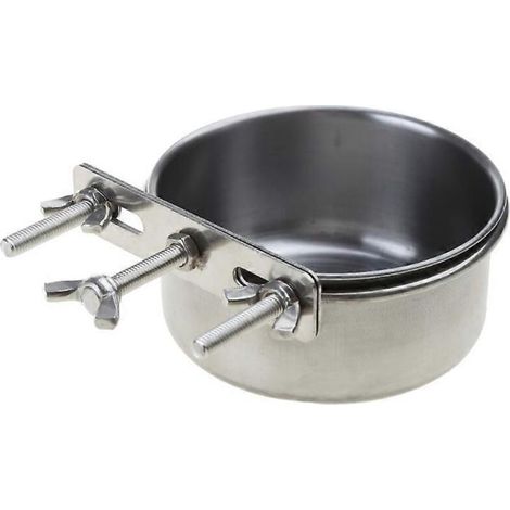 Gamelle distributeur de nourriture et d'eau pour cage de petite, moyenne et grande taille - chat, chien - 10x4,5 cm - bol alimentaire pour animal en cage.