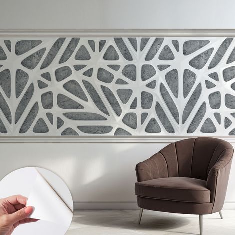 Fotomurale adesivo stickers - per camera da letto - per corridoio - decorazione casa moderna Rete geometrica 250x104 cm