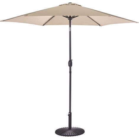Ombrellone da giardino color mocca 270 cm Varese (1/5)