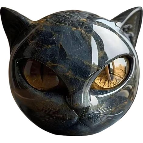 Figurine de chat - décoration de table - sculpture animale - décoration de (1/5)