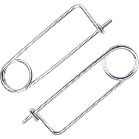 Packung mit 5 robusten M6 x 200 Sicherungsstiften mit langem Schaft, stiftförmige Stahlsicherungen für Landwirtschaft, Garten, Rasenpflege und Anhängevorrichtungen, von DEBUNS (1/5)