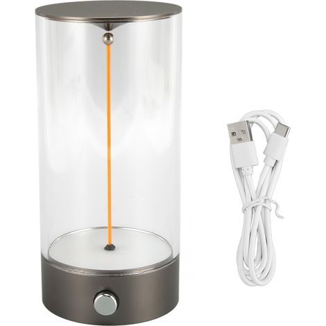 Lampe de chevet tactile LED avec gradation, recharge USB, design minimaliste pour chambre et table de nuit (1/5)