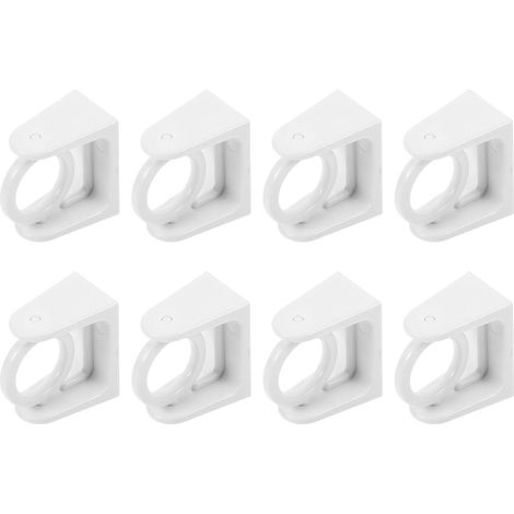 4 paires support tringle rideau auto-adhésif – robuste, fixation sécurisée (1/4)