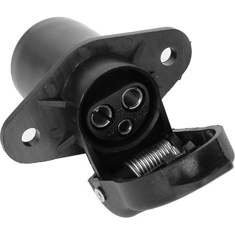 Kit de enchufes de remolque de 3 pines macho/hembra de 12 V y 24 V para remolque de camión, para vehículos agrícolas, automóviles, tractores, caravanas, portabicicletas y autocaravanas.