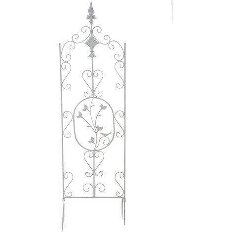 Treillis pour plantes grimpantes Burgus Blanc antique (1/5)