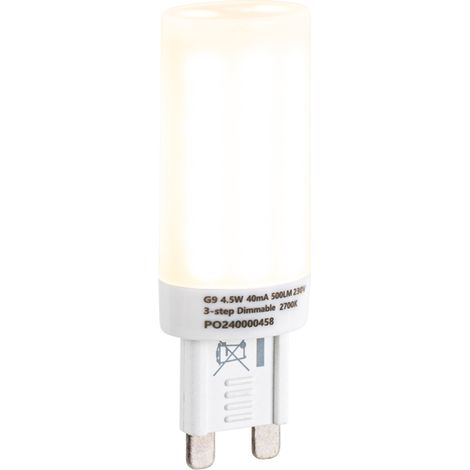 G9 3-Stufen dimmbare LED-Lampe Opal 4,5W 500LM 2700K