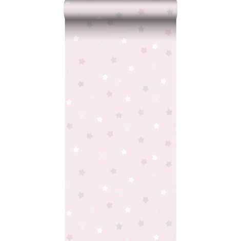 papier peint petites étoiles rose clair - Sanders & Sanders (1/5)