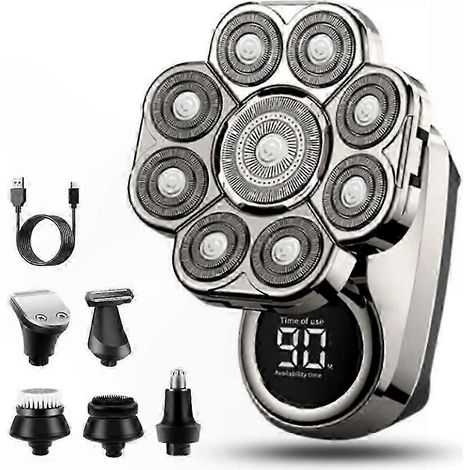 Tonduz 9D Rasoir Flottant pour Hommes Chauves, Tondeuse Électrique Sans Fil avec Coupe-Précision (1/5)