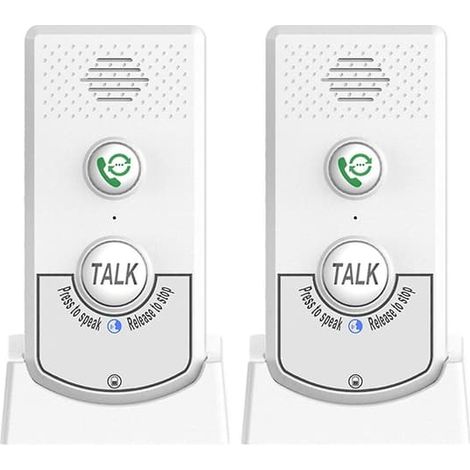 LYERCW - Interphone sans fil pour la maison avec communication vocale, fonction de conversation bidirectionnelle, portée extra longue, interphone vocal sans fil pour les personnes âgées, WELLNGS (1/5)