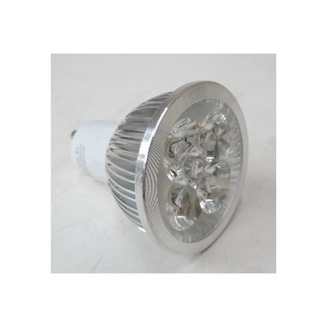 Ampoule LED 4W blanc chaud 3000K 250lm culot GU10 230V non-dimmable coque noire faisceau 25° D-SPOT (1/3)