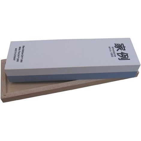 Friedrich Müller Abziehstein L 200 x B 60 x H 30 mm 400 / 1.000 im Holzkasten - 843407