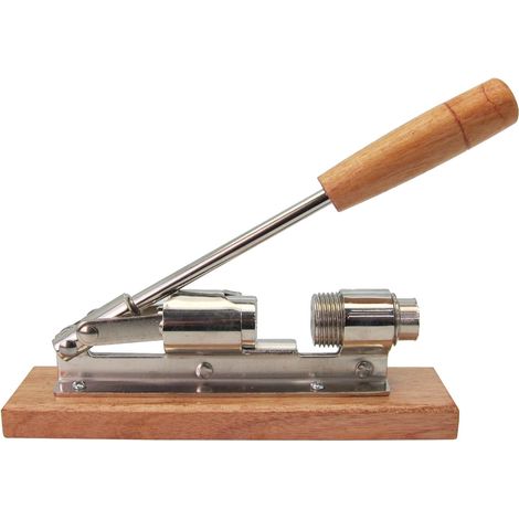 1 Casse-noix Acier Chromé, Poignée Bois, Design Ergonomique, Pour Noix Et Noisettes, Cuisine (1/5)