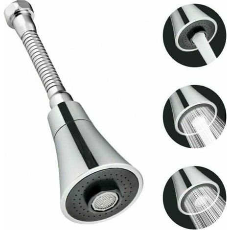 22.5cm Kitchen Faucet Head, Kitchen Faucet Sprayer, 360° Rotation, Water-saving Filter, Anti-splash, 3 Modes, Suitable for Kitchen, Bathroom and Kitchen MUMU (1/4)