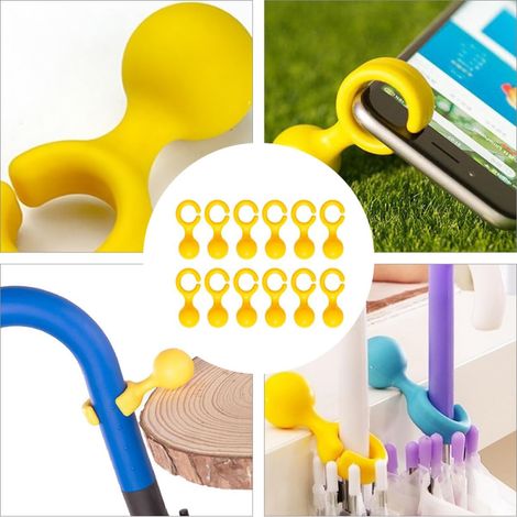 Lot de 20 Supports Parapluie Multifonction, Clip, Pliable, Trou, Robuste, Maison, Bureau (1/5)