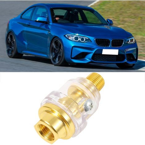 Lubrificateur en ligne miniature professionnel 1/4 po NPT, couleur cuivre doré, accessoire pour outils pneumatiques (1/5)