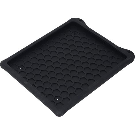 Housse de protection adaptée aux mini-antennes paraboliques, noire, en silicone souple compatible avec les signaux, avec 4 ventouses. (1/5)