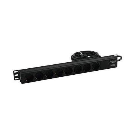 Eurolite R19-8 Distributore di corrente da 19 8 scomparti 1 U (1/2)